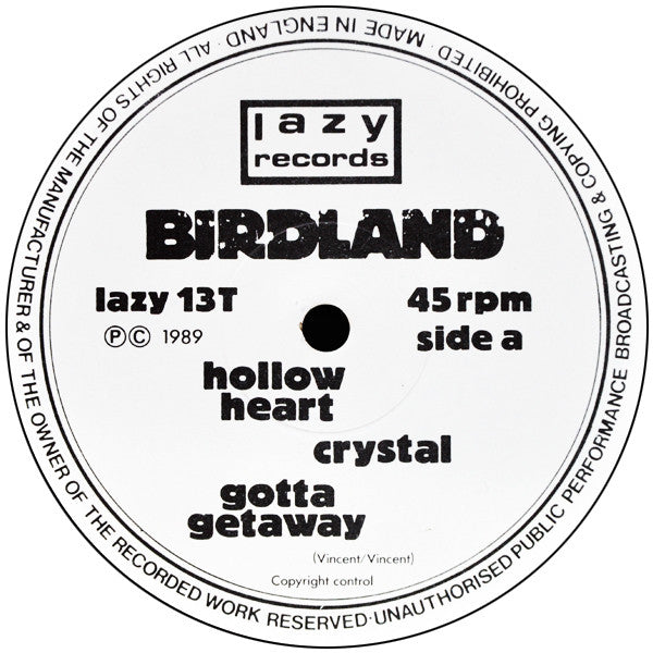 Birdland (2) : Hollow Heart (12", Single, Pur)