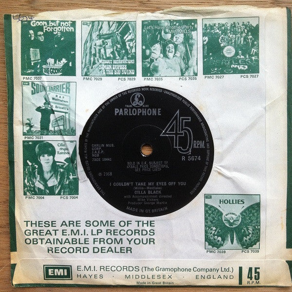 Cilla Black : Step Inside Love (7", Single, Sol)