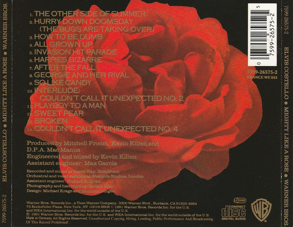 Elvis Costello : Mighty Like A Rose (CD, Album)