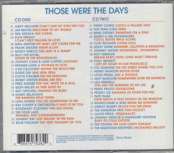 Various : Those Were The Days (2xCD, Comp)