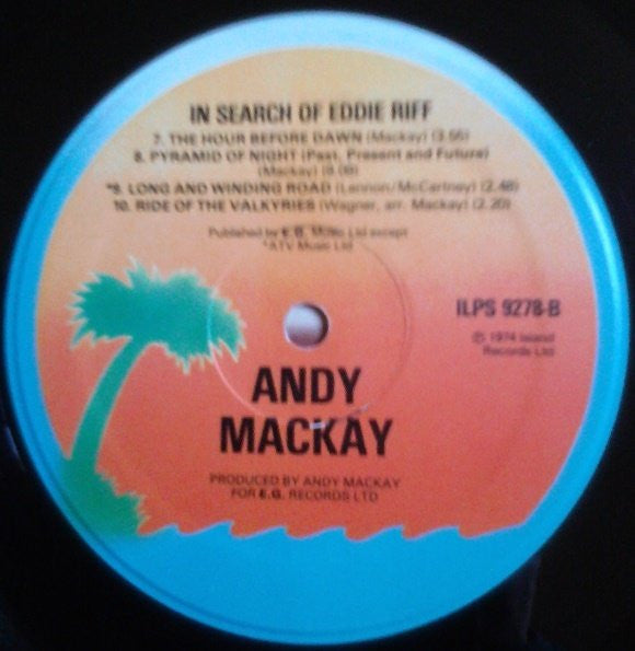 Andy Mackay : In Search Of Eddie Riff (LP, Album, RE)