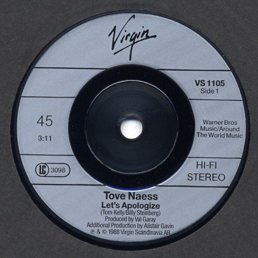 Tove Naess : Let's Apologize (7", Single)