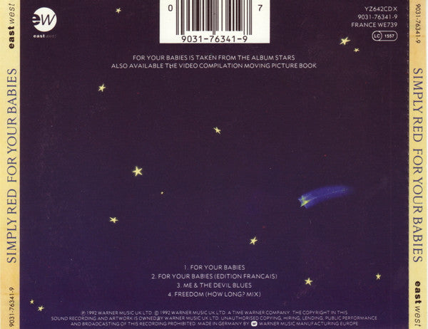 Simply Red : For Your Babies (CD, Single, Col)