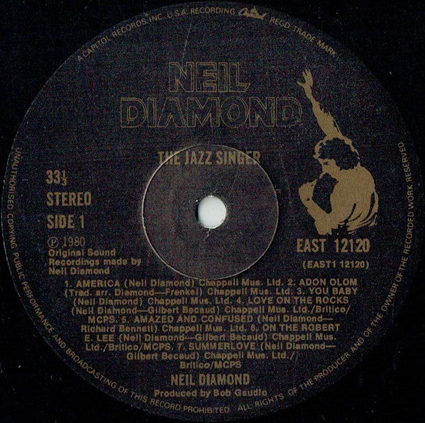 Neil Diamond : The Jazz Singer (Original Songs From The Motion Picture) (LP, Album, Gat)