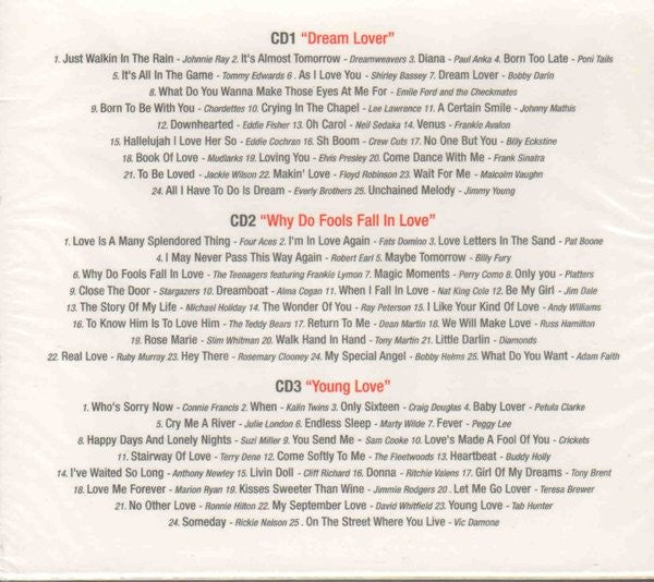 Various : Lemon Popsicles & Strawberry Milkshakes - Love Songs (3xCD, Comp)