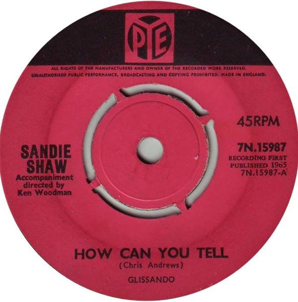 Sandie Shaw : How Can You Tell (7", Single, 4 P)