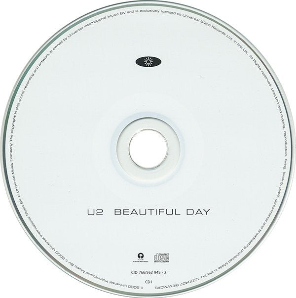 U2 : Beautiful Day (CD, Single, CD1)