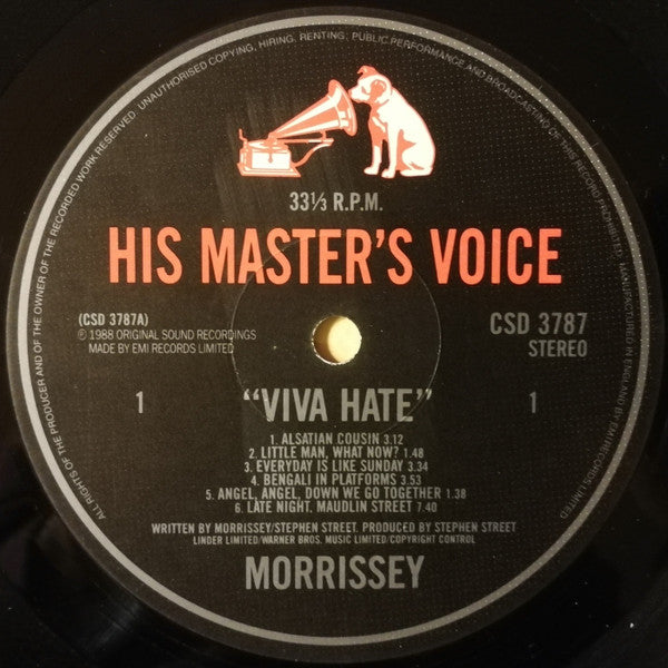 Morrissey : Viva Hate (LP, Album)