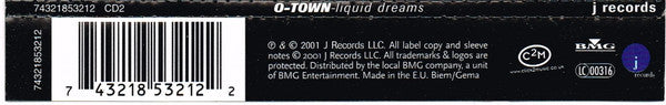 O-Town : Liquid Dreams  (CD, Single, Enh, CD2)