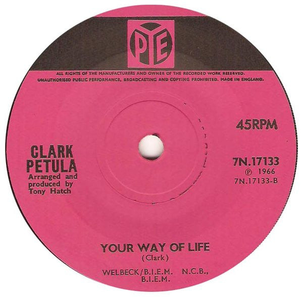 Petula Clark : I Couldn't Live Without Your Love (7", Single)