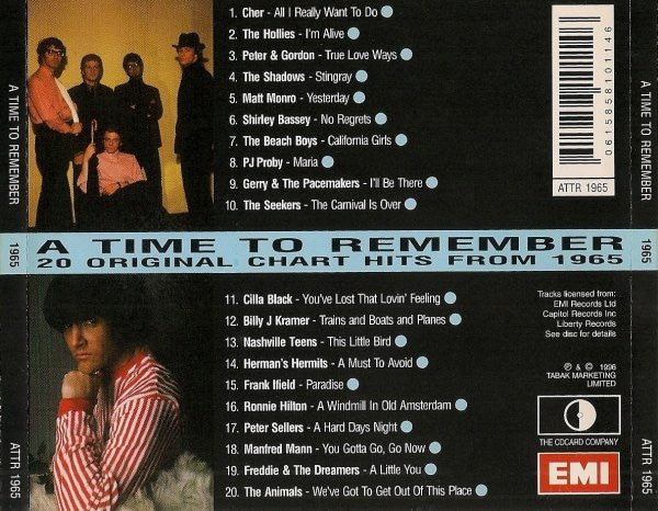 Various : A Time To Remember 1965 (CD, Comp)