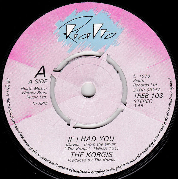 The Korgis : If I Had You (7", Single)