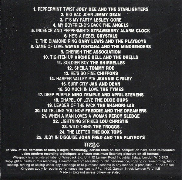 Various : Rock Era - American No. 1's 1962-1970 (CD, Comp)