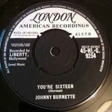 Johnny Burnette : You're Sixteen (7", Single)