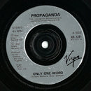 Propaganda : Only One Word (7", Single)