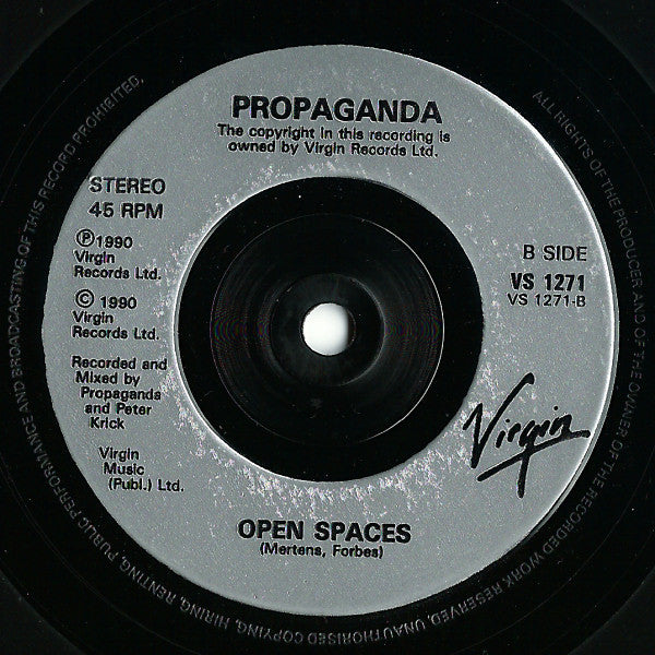 Propaganda : Only One Word (7", Single)