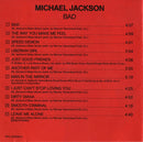Michael Jackson : Bad (CD, Album)