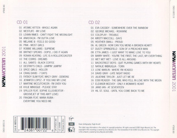 Various : New Woman - 2001 (2xCD, Comp)