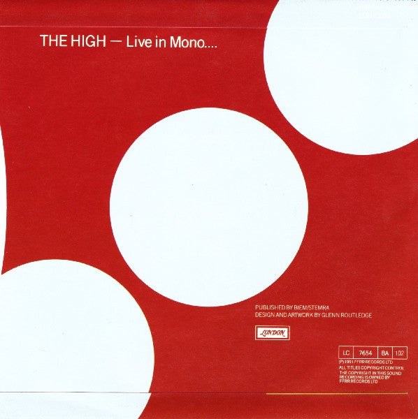 The High : Box Set Go (Live) (7", EP, Mono, Ltd)