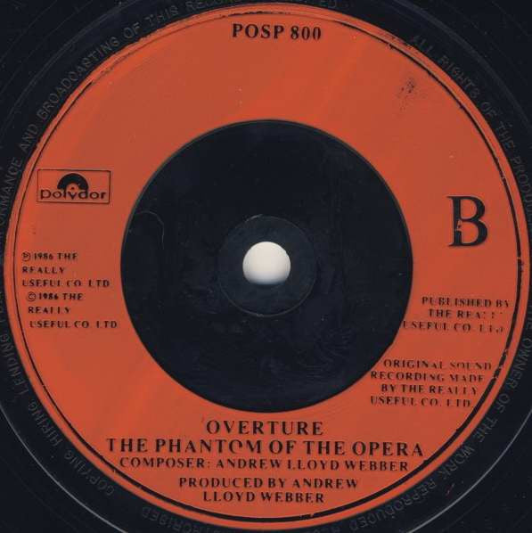 Sarah Brightman, Steve Harley : The Phantom Of The Opera (7", Single, Red)