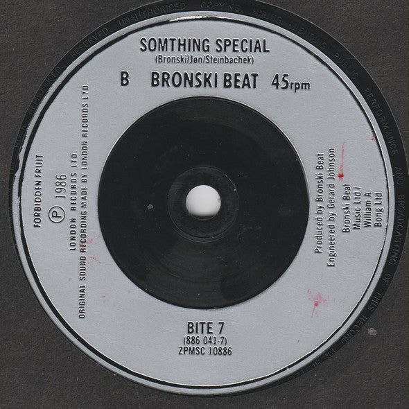 Bronski Beat : C'Mon! C'Mon! (7", Single, Sil)