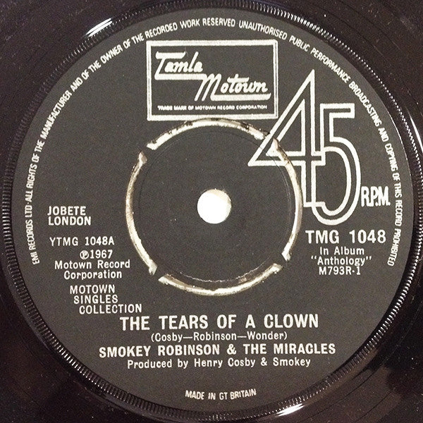 The Miracles : The Tears Of A Clown / The Tracks Of My Tears (7", Single)