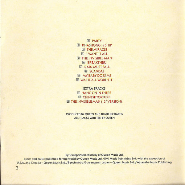 Queen : The Miracle (CD, Album)