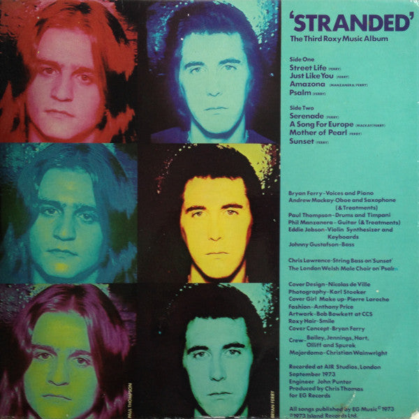 Roxy Music : Stranded (LP, Album, Gat)