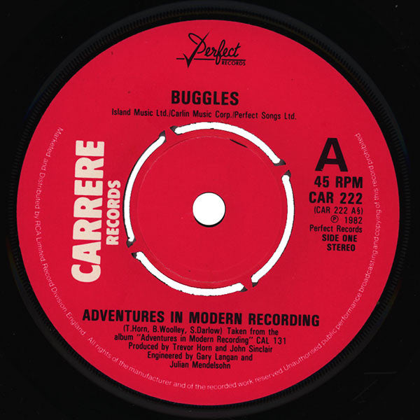 The Buggles : Adventures In Modern Recording (7", Single, 4-p)