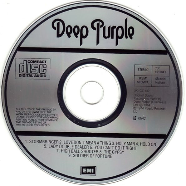 Deep Purple : Stormbringer (CD, Album, RE, RP)