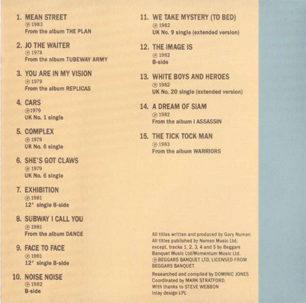 Gary Numan : Document Series Presents (CD, Comp)