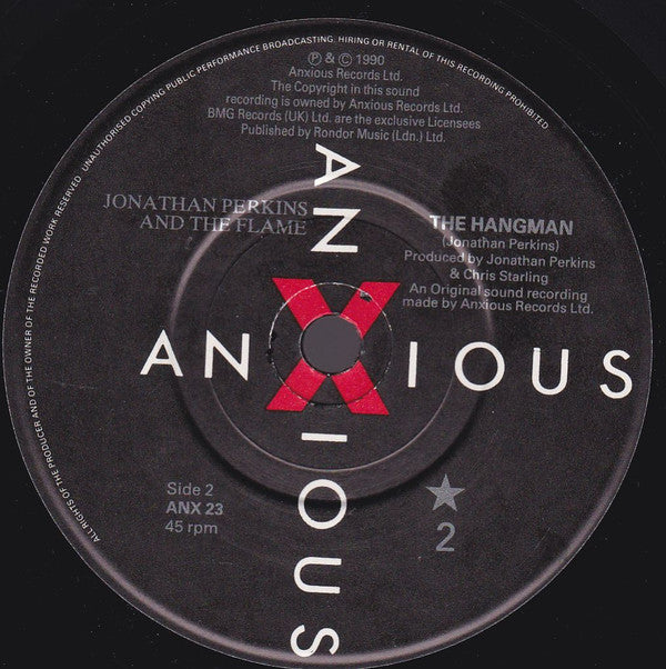 Jonathan Perkins And The Flame (2) : A Little Hate (Makes Love Much Better) (7")