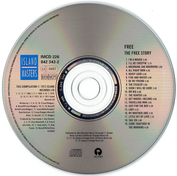 Free : The Free Story (CD, Comp, RE)