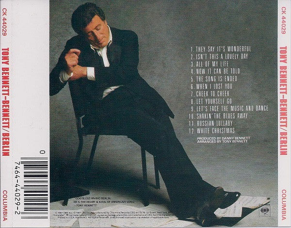 Tony Bennett : Bennett/Berlin (CD, Album)