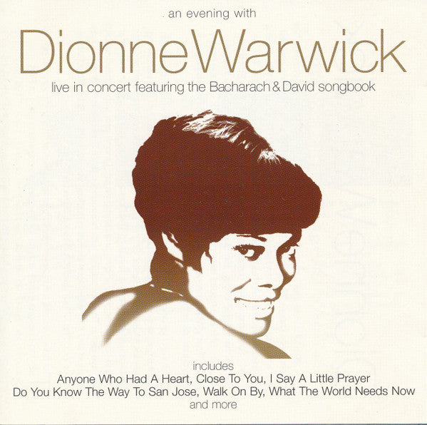 Dionne Warwick : An Evening With Dionne Warwick: Live In Concert Featuring The Bacharach & David Songbook (CD, Album)