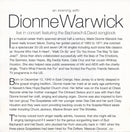 Dionne Warwick : An Evening With Dionne Warwick: Live In Concert Featuring The Bacharach & David Songbook (CD, Album)