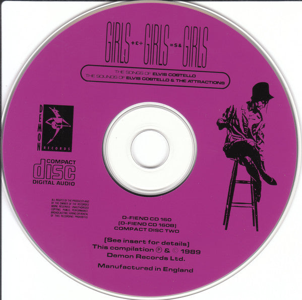 Elvis Costello : Girls +£÷ Girls =$& Girls (The Songs Of Elvis Costello / The Sounds Of Elvis Costello & The Attractions) (2xCD, Album, Comp)