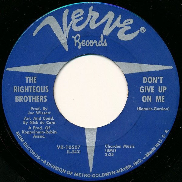 The Righteous Brothers : Melancholy Music Man (7")