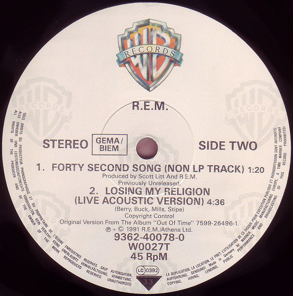 R.E.M. : Shiny Happy People (12", Single)