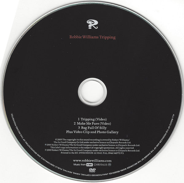 Robbie Williams : Tripping (DVD-V, Single, Multichannel, PAL)