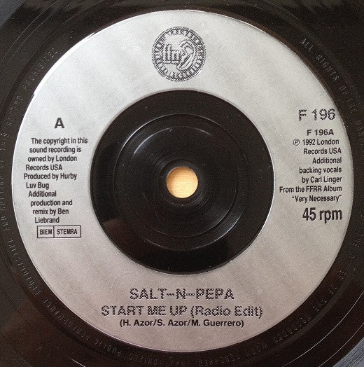 Salt 'N' Pepa : Start Me Up (7", Sil)