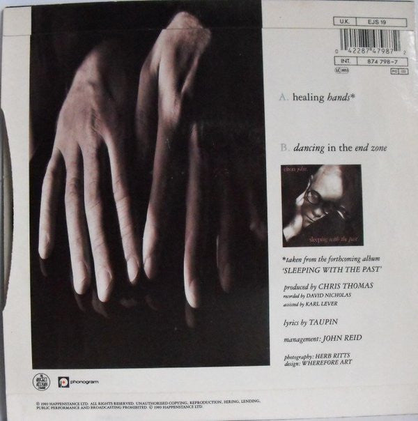 Elton John : Healing Hands (7", Single)