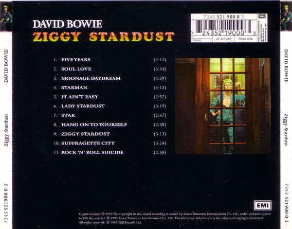 David Bowie : The Rise And Fall Of Ziggy Stardust And The Spiders From Mars (CD, Album, Enh, RE, RM)