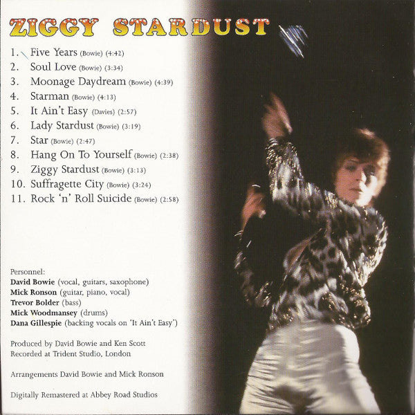 David Bowie : The Rise And Fall Of Ziggy Stardust And The Spiders From Mars (CD, Album, Enh, RE, RM)