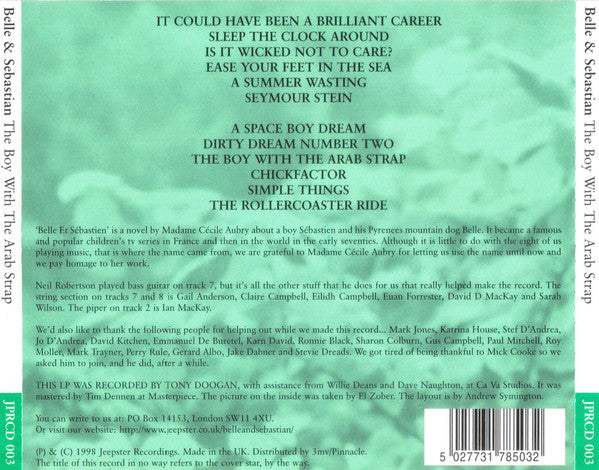 Belle & Sebastian : The Boy With The Arab Strap (CD, Album)