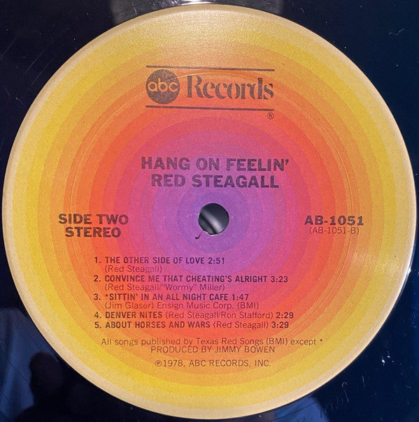 Red Steagall : Hang On Feelin' (LP)