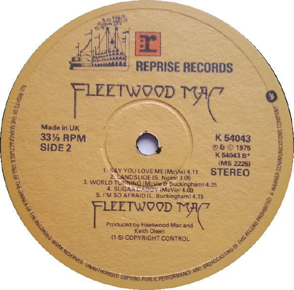 Fleetwood Mac : Fleetwood Mac (LP, Album, Orl)