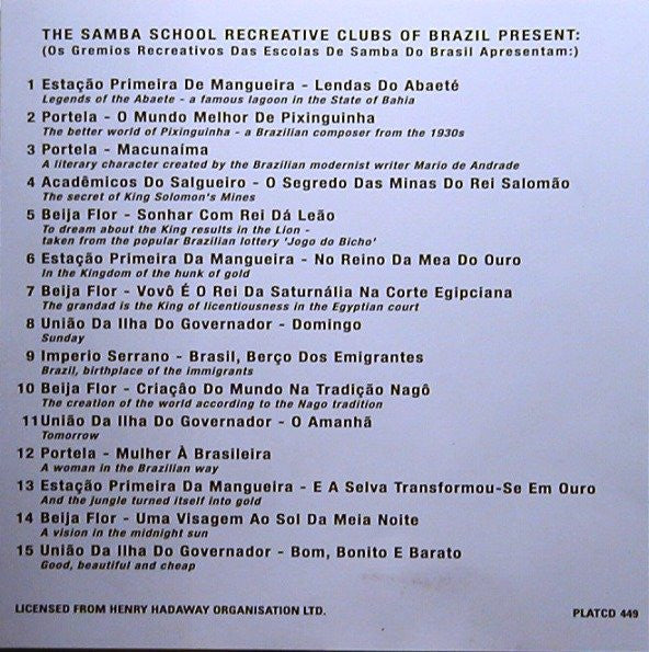 Various : The Brazilian Samba Album (CD, Comp)