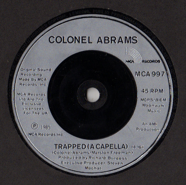 Colonel Abrams : Trapped (7" Version) (7", Single, Sil)