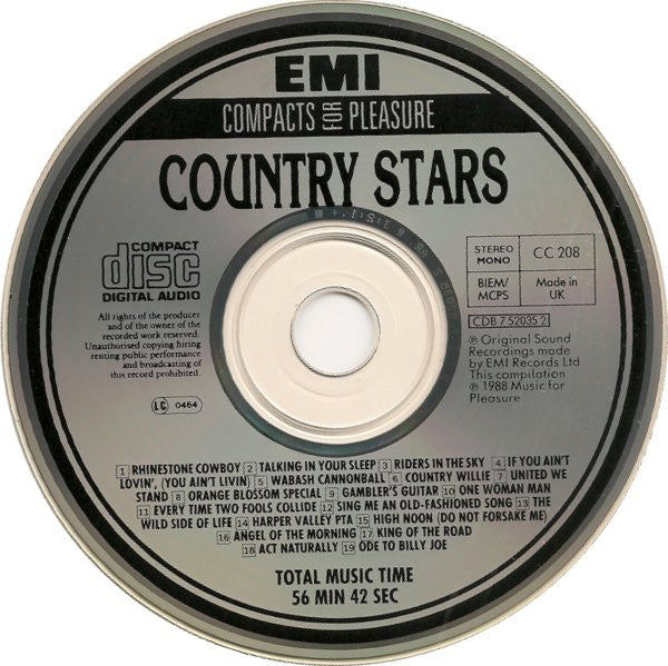 Various : Country Stars (CD, Comp)